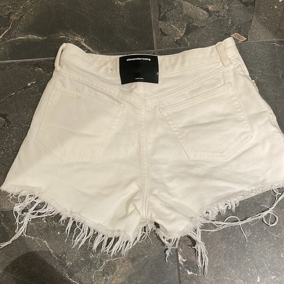 ALEXANDER WANG White denim shorts - Picture 2 of 3